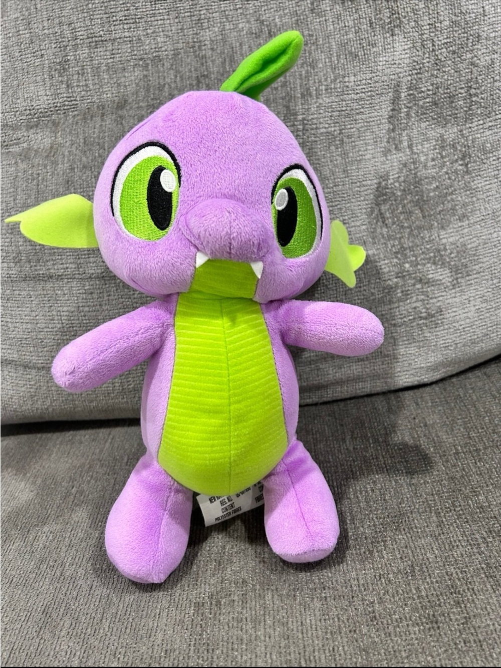 My Little Pony Spike the Dragon Plush Hasbro Purple Green Stuffed Animal Toy